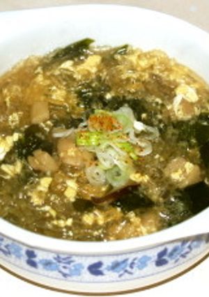 春雨とわかめのスープ(干し貝柱出汁)-レシピのメイン写真