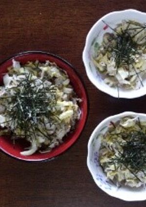 レンジでキャベツと納豆のゆかり和え-レシピのメイン写真