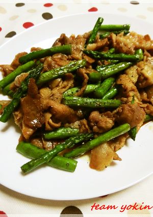 豚肉とアスパラガスのカレー炒め-レシピのメイン写真