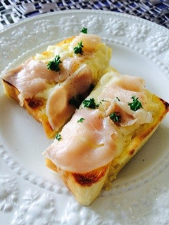 生ハム☆簡単朝食♪マヨトースト-レシピのメイン写真