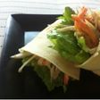 根菜たっぷりのサラダラップ。スタバ風。