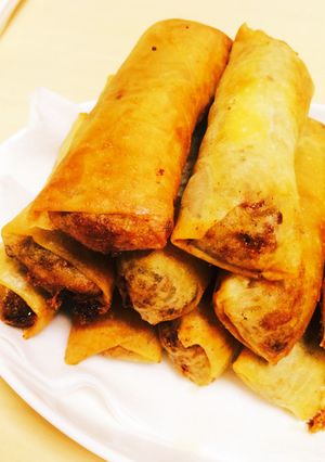 エビとひき肉の春巻き◎-レシピのメイン写真