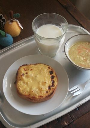 ケーキみたいな蜂蜜ヨーグルトトースト-レシピのメイン写真