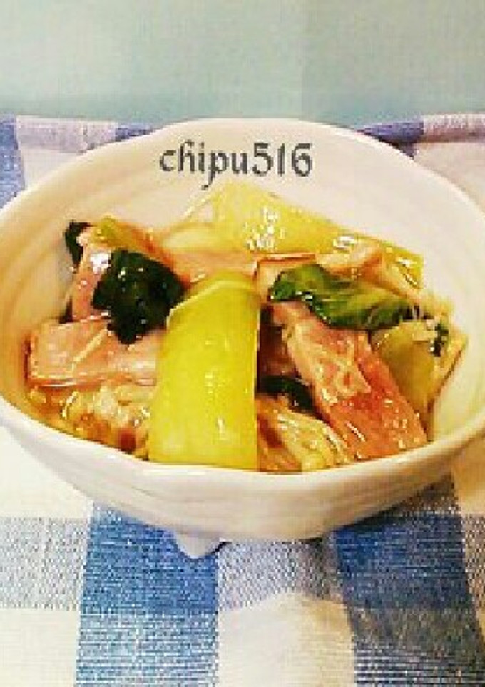 10分超簡単　子供が喜ぶ青梗菜の炒め物-レシピのメイン写真
