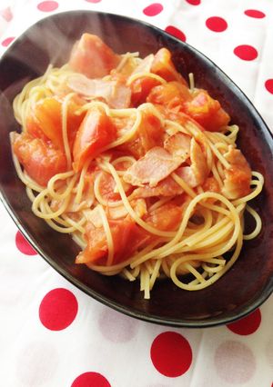 トマトとベーコンのパスタ-レシピのメイン写真