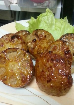 ほっこり♪シャキシャキ！蓮根のはさみ焼き-レシピのメイン写真