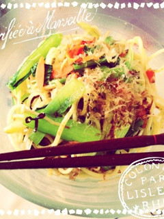 塩こんぶで味付けの簡単塩焼きそば!-レシピのメイン写真