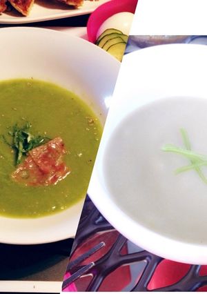 リーキ&ポテトのスープ♡２種♪-レシピのメイン写真