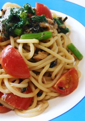まぜるだけ～♪ツナと塩昆布のパスタ-レシピのメイン写真