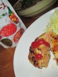 トマポテサラin豚肉サンドピカタ-レシピのメイン写真