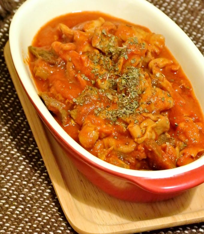 簡単！トリッパ風モツのトマト煮-レシピのメイン写真