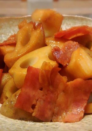 れんこんとベーコンの炒め物-レシピのメイン写真
