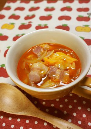 トマト味噌スープ-レシピのメイン写真