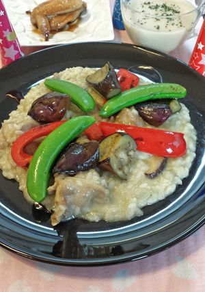 【石橋】旬野菜!グリーンカレーリゾット!-レシピのメイン写真