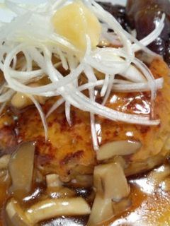 きのこのあんかけ和風ハンバーグ-レシピのメイン写真