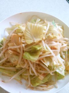 キャベツもやしのキムチ炒め-レシピのメイン写真