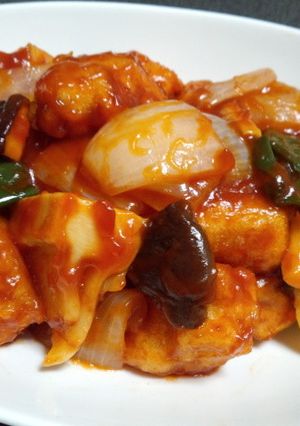 高野豆腐で酢豚風-レシピのメイン写真