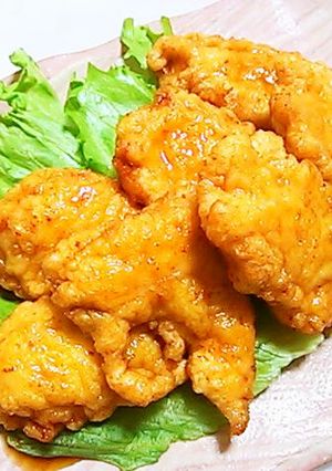 鶏胸肉でふんわり鶏天(とり天)の甘酢だれ-レシピのメイン写真
