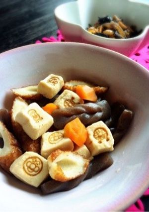 簡単！こんにゃくと高野豆腐の煮物-レシピのメイン写真