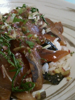 イナダの漬け丼♪-レシピのメイン写真