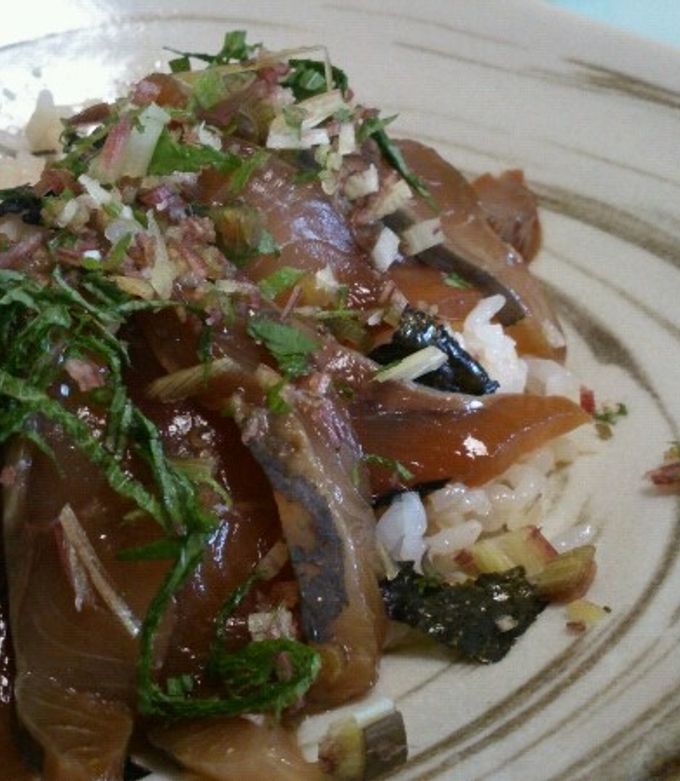 イナダの漬け丼♪-レシピのメイン写真