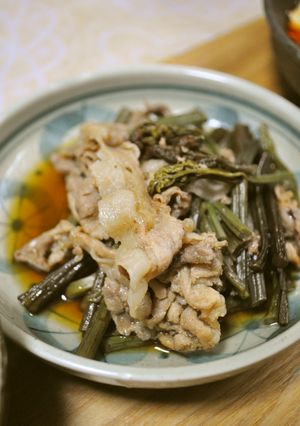 わらびと豚肉煮-レシピのメイン写真