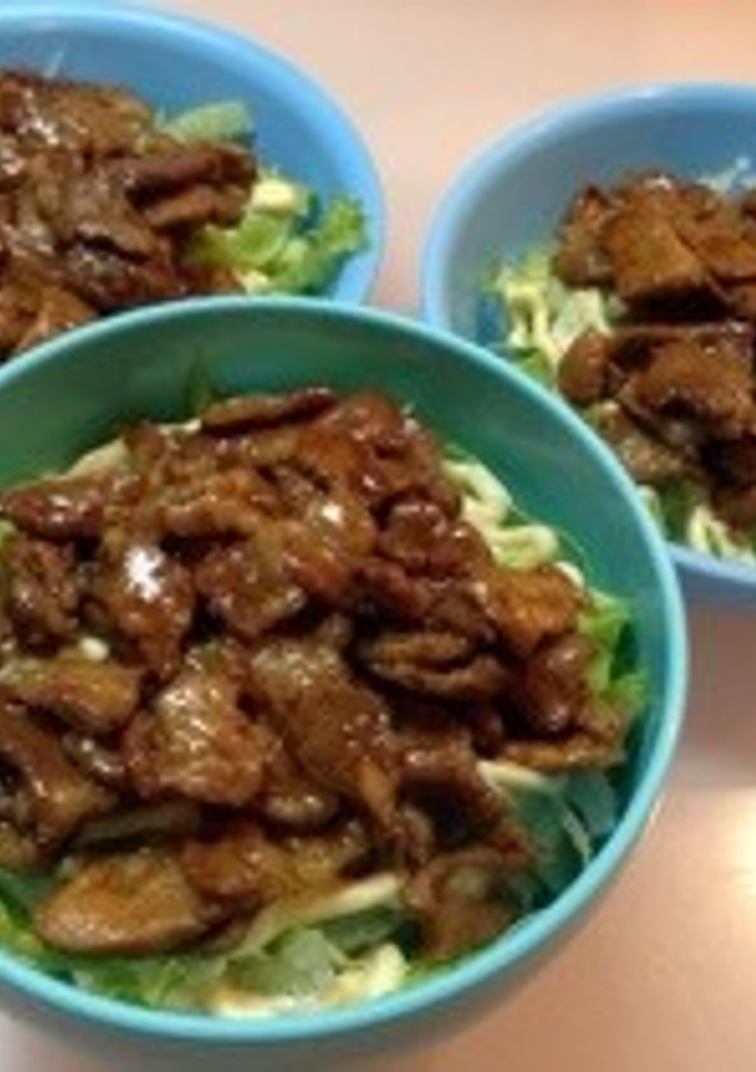 簡単♪手早く♪我が家の豚丼♪-レシピのメイン写真