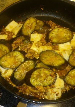 豆腐となすで簡単麻婆風！-レシピのメイン写真