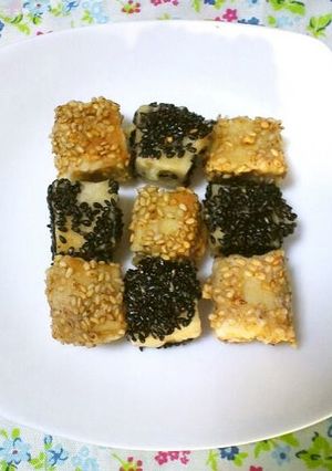 高野豆腐のごま揚げ-レシピのメイン写真