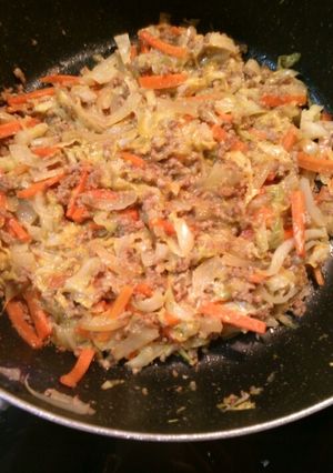 豚挽き肉とキャベツのカレー炒め-レシピのメイン写真