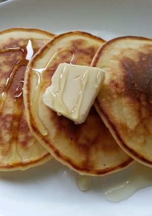 米粉と強力粉のパンケーキ-レシピのメイン写真