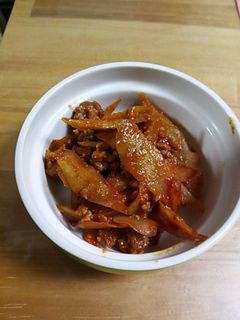 ゴボウとひき肉のトマト炒め煮♪-レシピのメイン写真