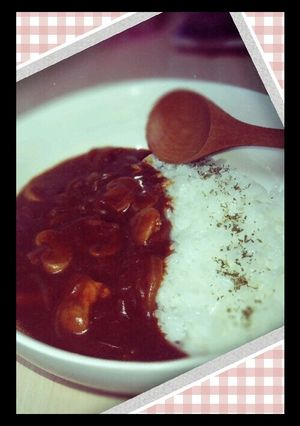 デミグラスソース缶で昔のハヤシライス-レシピのメイン写真