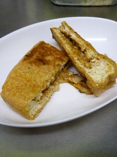 厚揚げの簡単ネギ味噌焼き-レシピのメイン写真