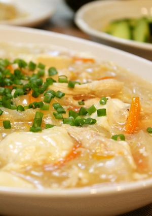 節約満足おかず＊鶏胸肉と崩し豆腐の旨塩煮-レシピのメイン写真
