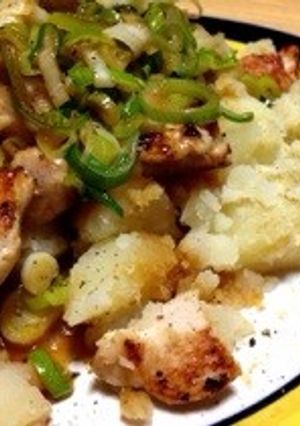 粉ふきいもと鶏胸肉のねぎバター-レシピのメイン写真
