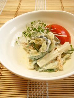 簡単☆塩もみ野菜の昆布茶マヨ-レシピのメイン写真