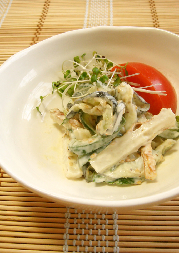 簡単☆塩もみ野菜の昆布茶マヨ-レシピのメイン写真