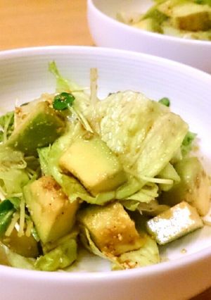 ごまワサビ醤油でアボカドサラダ♪-レシピのメイン写真