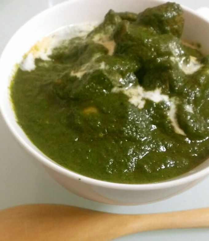 簡単サグチキンカレー(ほうれん草カレー)-レシピのメイン写真