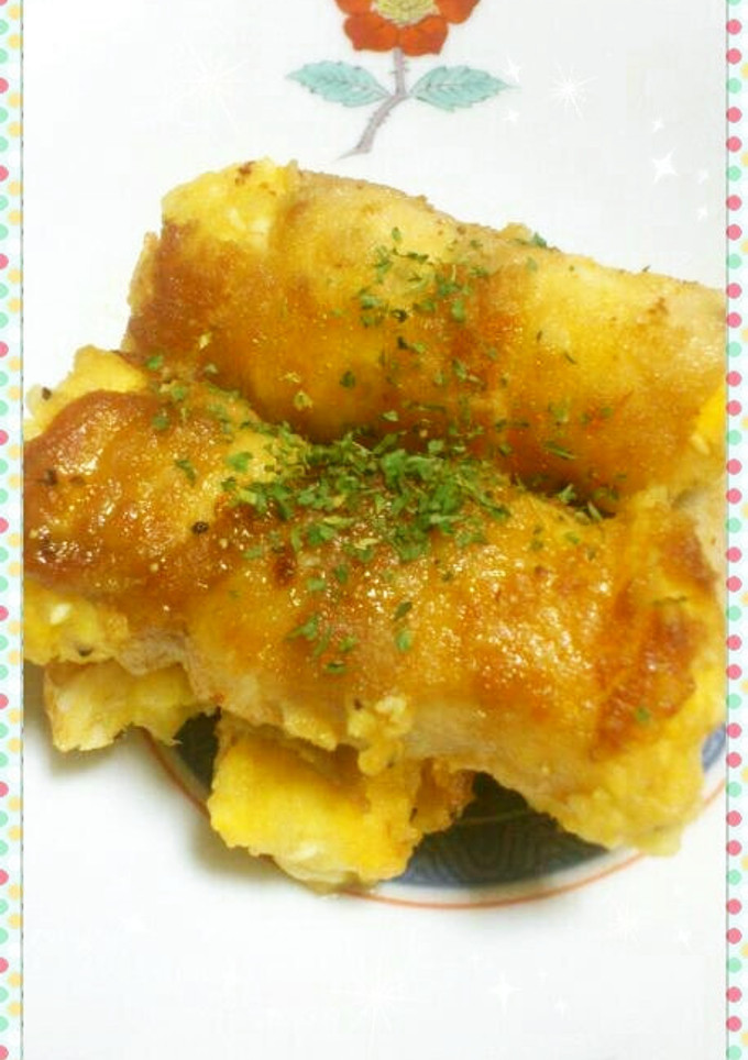 簡単♪卵とじゃがいもの肉巻き-レシピのメイン写真