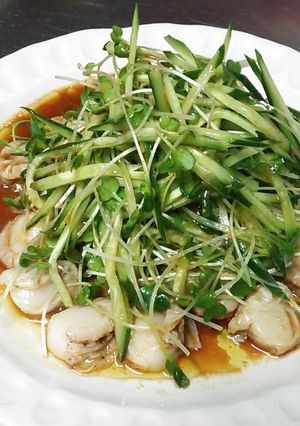 野菜たっぷりベビーホタテのカルパッチョ-レシピのメイン写真