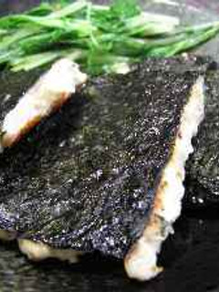 鶏ひき肉の磯辺焼き-レシピのメイン写真