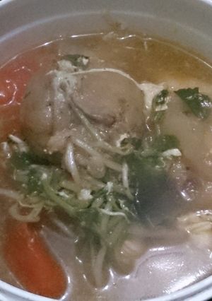 Sopa de 鶏肝-レシピのメイン写真