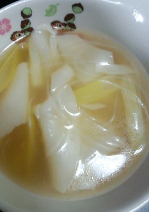 餃子の皮リメイク！ワンタンスープ-レシピのメイン写真