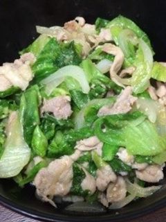 豚肉とレタスの味噌炒め-レシピのメイン写真