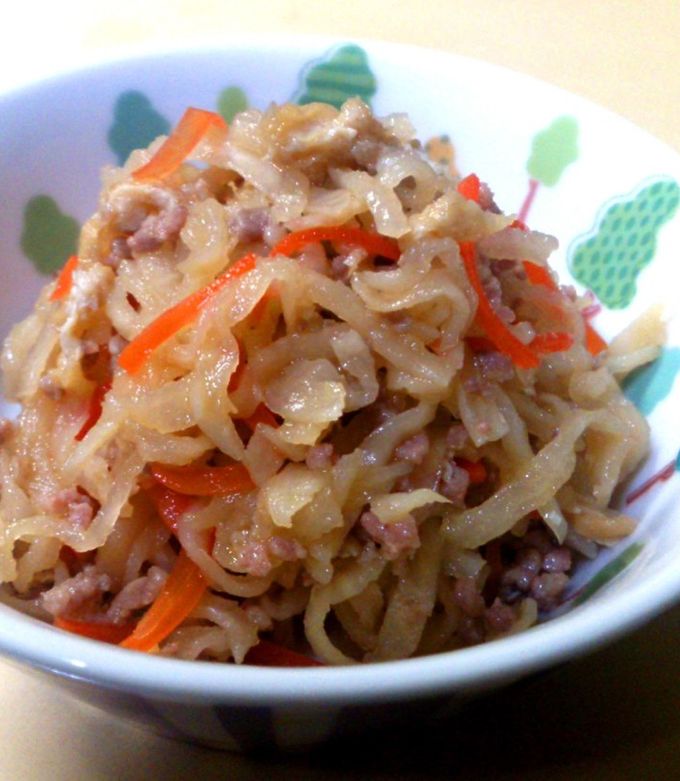 簡単！激ウマ！豚挽き肉と切干大根の煮物-レシピのメイン写真