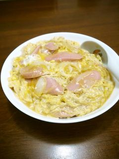 【節約レシピ】魚肉ソーセージの卵とじ丼♪-レシピのメイン写真