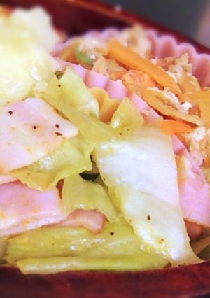 3分で✨キャベツとベーコンのカレー炒め-レシピのメイン写真