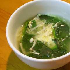 รูปของ のらぼう菜も仲間入り♪かきたまスープ